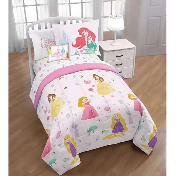 Reversible Duvet Disney Princess Quilt Cover New 3-piece Disney